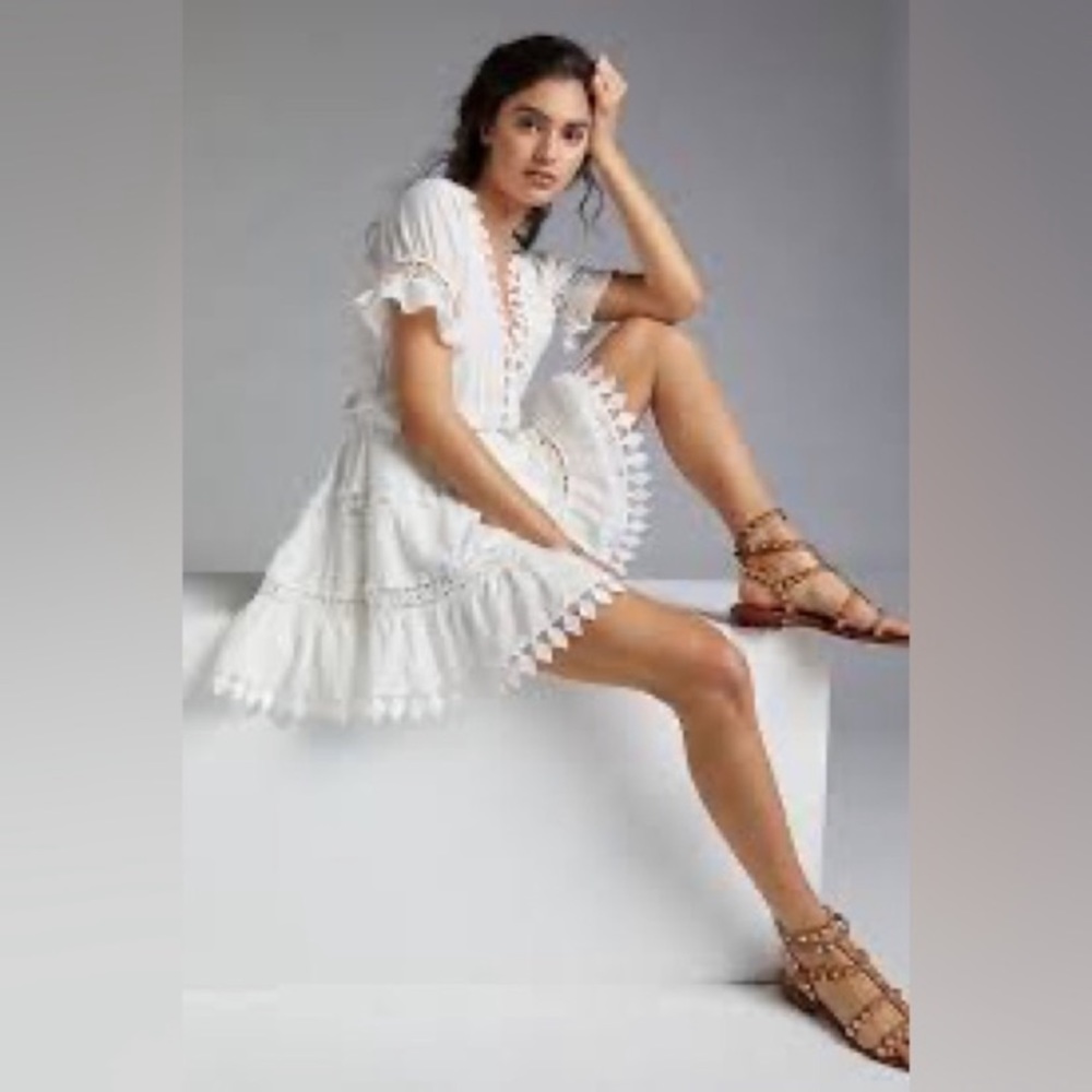 Peixoto White Ora Mini Dress
